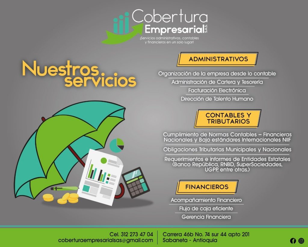 Servicios adminsitrativos, contables, financieros, jurídicos y gestión del talento humano